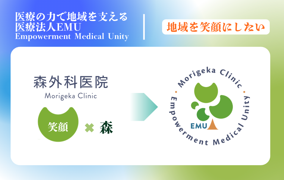 森外科医院のロゴを刷新したイメージ画像